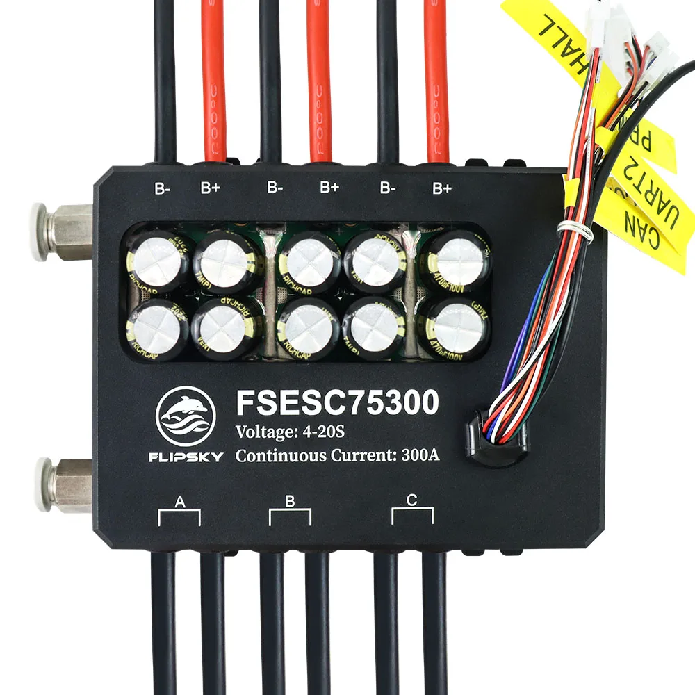 AvaCoreFlipsky Fsesc 75300 84v - مراجعة Vesc 75300 High Current Esc وسعره