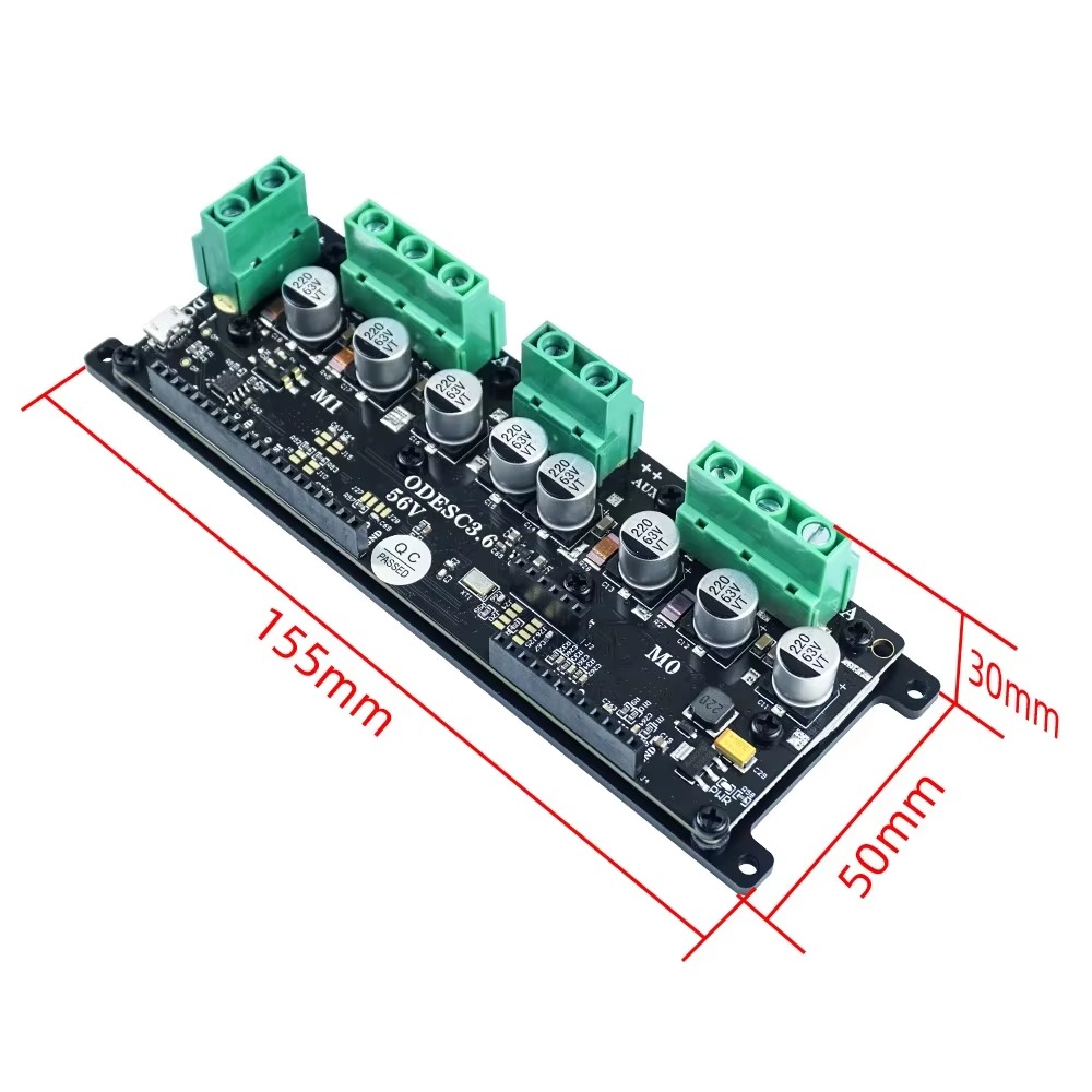 SmCpOdesc3.6 يعزز أداء المحركا - مراجعة Odrive Dual Brushless Motor Controller وسعره