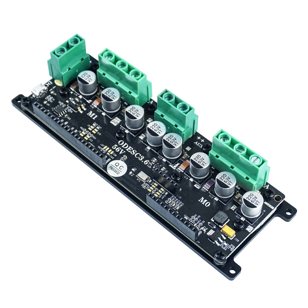 وحدة تحكم ODESC3.6 عالية الأدا - مراجعة Odrive Dual Brushless Motor Controller وسعره